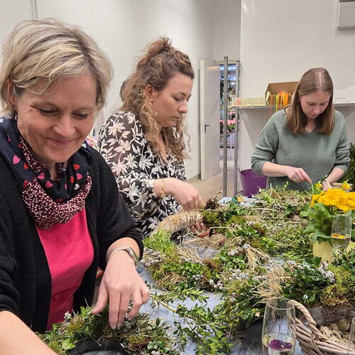 Kerstin, Charlotte und Jenny sind schon fast fertig