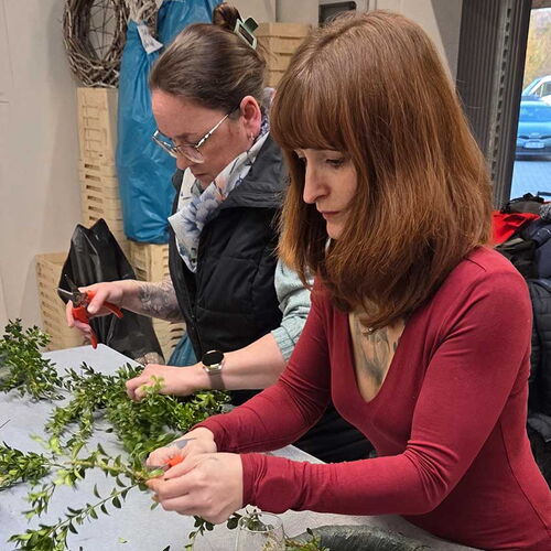 Betty und Jeannette hochkonzentriert